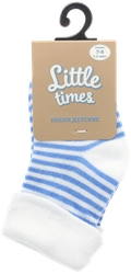 Носки детские LITTLE TIMES р. 7–8 (1–3мес) белые, Арт. НН8002Л