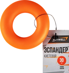 Эспандер кистевой ACTIWELL нагрузка 30кг, оранжевый, Арт. 5959