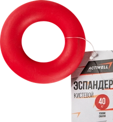 Эспандер кистевой ACTIWELL нагрузка 40кг, красный, Арт. 5960