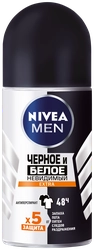 Антиперспирант роликовый мужской NIVEA Men Черное и Белое Невидимый Extra, 50мл