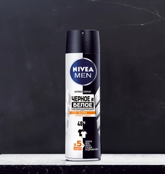 Антиперспирант-спрей мужской NIVEA Men Черное и Белое Невидимый Extra, 150мл