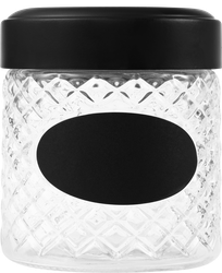 Банка для хранения HOMECLUB Black 600мл стекло Арт. CB1089LXY