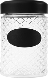 Банка для хранения HOMECLUB Black 1л стекло Арт. CB1090LXS