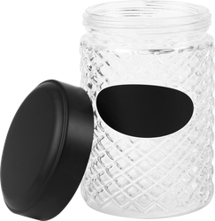 Банка для хранения HOMECLUB Black 1л стекло Арт. CB1090LXS