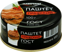 Паштет ГЛАВПРОДУКТ Пражский ГОСТ, 100г