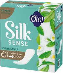 Прокладки ежедневные OLA! Silk Sense Daily Deo Зеленый чай, 60шт