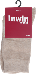 Носки женские INWIN р. 38–40, цвет бежевый меланж, Арт. BWS01-04
