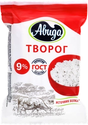 Творог АВИДА 9%, без змж, 180г