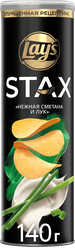 Изображение товара Чипсы картофельные LAY'S Stax Нежная сметана и лук, 140г