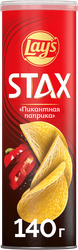 Чипсы картофельные LAY'S Stax Пикантная паприка, 140г