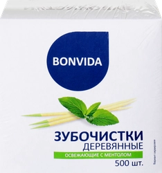 Зубочистки деревянные BONVIDA, 500шт