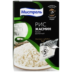 Рис МИСТРАЛЬ Жасмин, в пакетиках, 5х80г