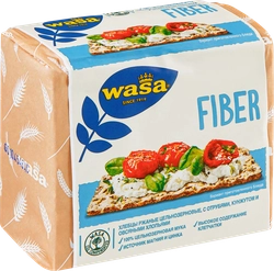 Хлебцы ржаные WASA Fiber цельнозерновые с отрубями, кунжутом и овсяными хлопьями, 230г