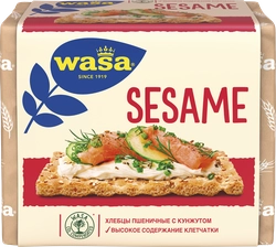 Хлебцы пшеничные WASA Sesame с посыпкой из жареного кунжута, 200г