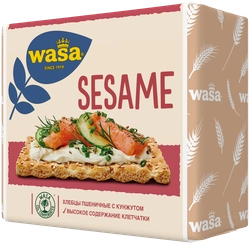 Хлебцы пшеничные WASA Sesame с посыпкой из жареного кунжута, 200г