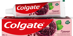 Изображение товара Зубная паста COLGATE Гранат с натуральными ингредиентами для укрепления эмали зубов и защиты от кариеса, 100мл