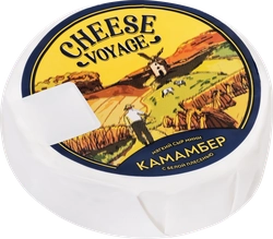 Сыр мягкий CHEESE VOYAGE Камамбер мини с белой плесенью 50–60%, без змж, 80г