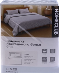 Комплект постельного белья 1,5-спальный HOME CLUB Lines, бязь, Арт. 502034