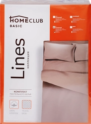 Комплект постельного белья 2-спальный HOME CLUB Lines, бязь, Арт. 502035