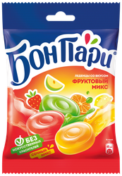 Изображение товара Карамель леденцовая БОН ПАРИ Фруктовый микс, 75г