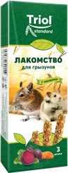 Лакомство для грызунов TRIOL Standard с овощами, 80г