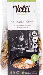 Суп YELLI Сибирский с белыми грибами и перловкой, 125г