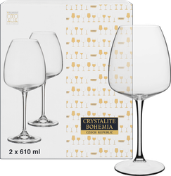 Набор бокалов для вина CRYSTALITE BOHEMIA Alizee 610мл Арт. 45876, 2шт