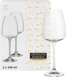 Набор бокалов для вина CRYSTALITE BOHEMIA Alizee 440мл Арт. 45875, 2шт