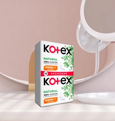 Прокладки KOTEX Natural Нормал, 16шт