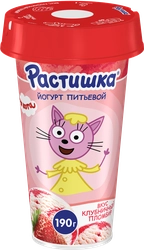 Йогурт питьевой РАСТИШКА Шейк Клубничный пломбир 2,8%, без змж, 190г