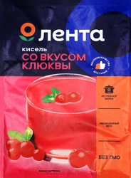 Кисель ЛЕНТА со вкусом клюквы, 30г