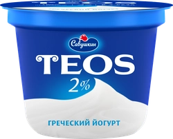 Йогурт TEOS Греческий 2%, без змж, 250г