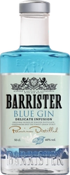 Джин BARRISTER Blue дистиллированный 40%, 0.5л