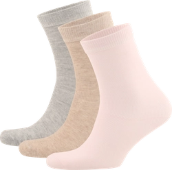 Носки женские INWIN р. 38–40, цвет бежевый меланж, светло-серый 
меланж, розовый меланж, Арт.BWS02, 3пары