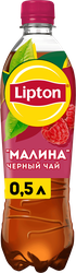 Напиток LIPTON Холодный чай Малиновое чаепитие на растительном сырье, 0.5л