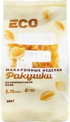 Макароны безглютеновые ЛЕНТА ECO Ракушки, из амарантовой муки, 250г