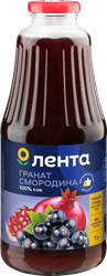 Изображение товара Сок ЛЕНТА Гранат, черная смородина восстановленный, 1л