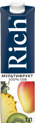 Изображение товара Сок RICH Мультифрукт, 1л