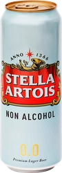 Пиво светлое безалкогольное STELLA ARTOIS пастеризованное, не более 0,5%, 0.45л