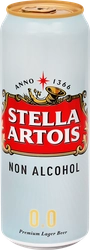 Пиво светлое безалкогольное STELLA ARTOIS пастеризованное, не более 0,5%, 0.45л