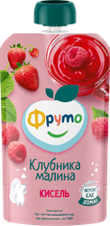 Изображение товара Кисель ягодный ФРУТОНЯНЯ Клубника, малина, с 12 месяцев, 130г