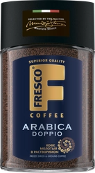 Кофе растворимый FRESCO Arabica Doppio натуральный сублимированный, ст/б, 100г