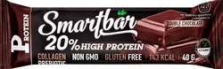 Батончик протеиновый SMARTBAR Protein, Двойной шоколад в темной глазури, 40г