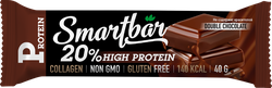 Батончик протеиновый SMARTBAR Protein, Двойной шоколад в темной глазури, 40г