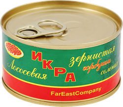 Икра лососевая КАМЧАТСКОЕ МОРЕ зернистая, ГОСТ, 140г