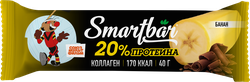 Изображение товара Батончик протеиновый SMARTBAR Protein, Банан в темной глазури, 40г