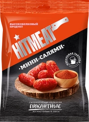 Колбаски сырокопченые HITMEAT Мини салями Пикантные, 60г
