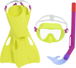 Набор для ныряния BESTWAY Hydro-Swim, маска, трубка и ласты, Арт. 25039