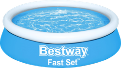 Бассейн надувной BESTWAY Fast Set 940л 183x183x51см, Арт. 57392