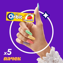 Жевательная резинка ORBIT Клубника банан, 13,6г